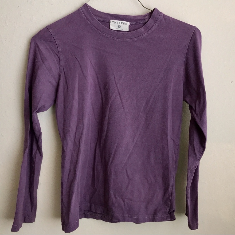 The Lees purple long sleeve t shirt